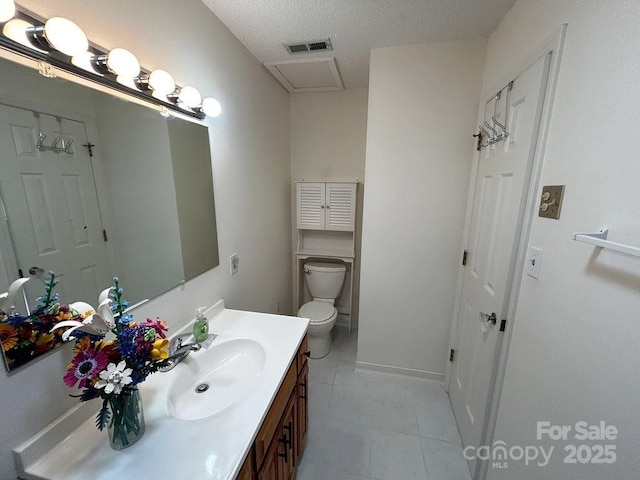 4574 Ivy Run Ln, Denver, NC 28037 - bathroom with vanity, toilet, and tile patterned floors