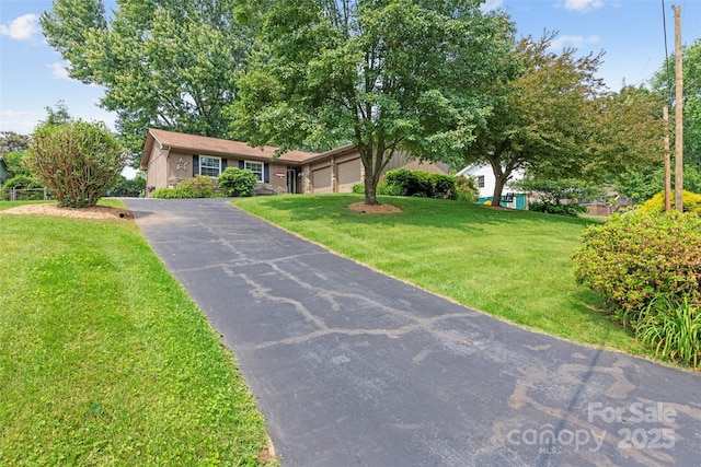 16 Fieldstone Ct, Arden, NC 28704 - single story home with driveway, a garage, and a front yard