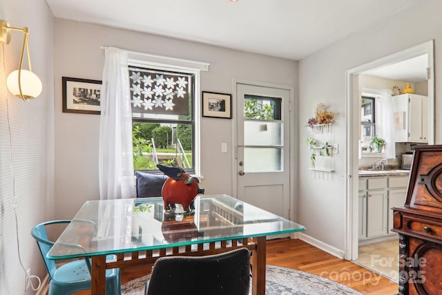 615 Biltmore Ave Unit K2, Asheville, NC 28803 - dining space with light wood finished floors