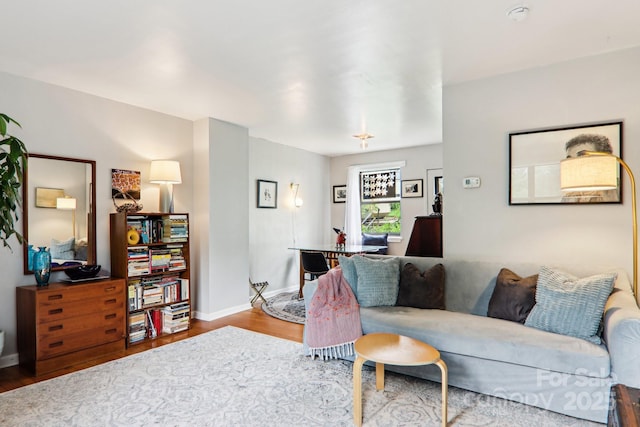 615 Biltmore Ave Unit K2, Asheville, NC 28803 - living area featuring wood finished floors and baseboards