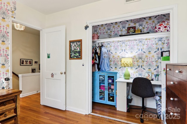 615 Biltmore Ave Unit K2, Asheville, NC 28803 - office featuring wood finished floors and baseboards