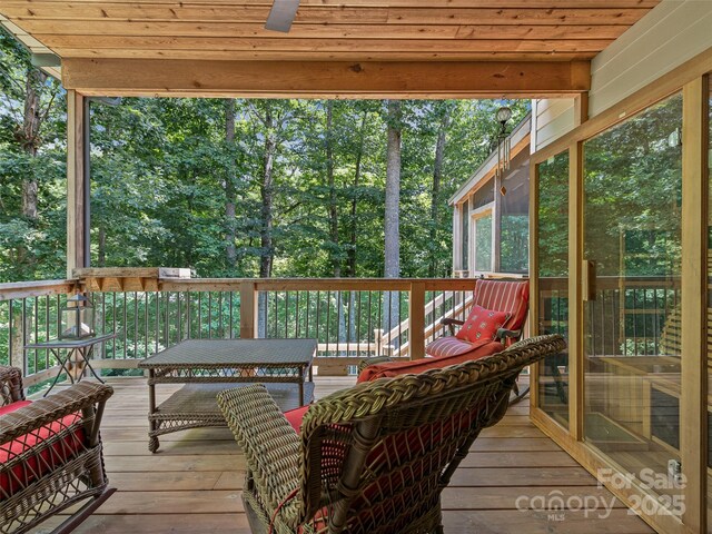105 Blackberry Ln, Fairview, NC 28730 - view of wooden terrace