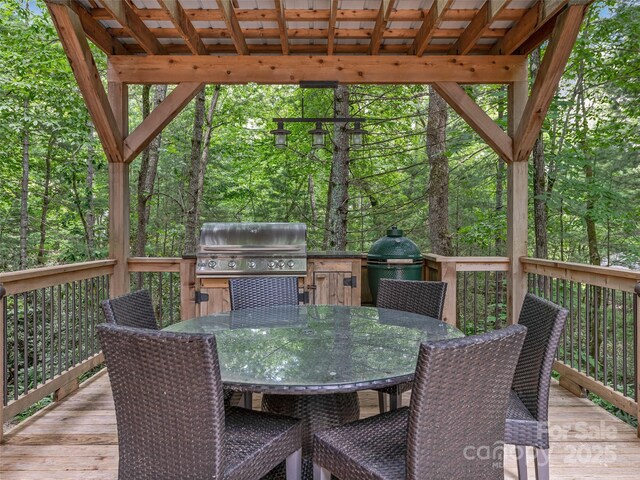 105 Blackberry Ln, Fairview, NC 28730 - deck featuring outdoor dining space