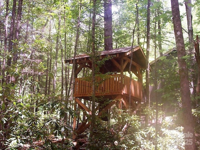 45 Boulder Creek Ln Unit 28, Tuckasegee, NC 28783 - view of outdoor structure with a view of trees