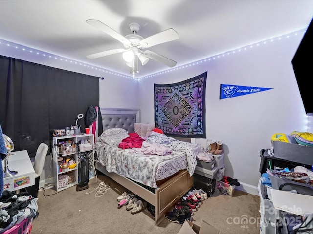 1004 E 8th Ave, Gastonia, NC 28054 - bedroom featuring carpet flooring and a ceiling fan