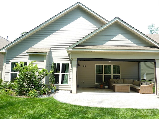 1311 Stonecroft Ln NW, Concord, NC 28027 - rear view of property featuring an outdoor hangout area and a patio area