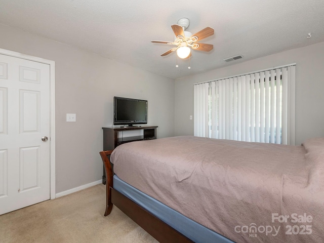 8208 Cedar Glen Dr, Charlotte, NC 28212 - carpeted bedroom with baseboards and ceiling fan