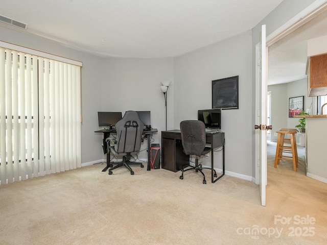 8208 Cedar Glen Dr, Charlotte, NC 28212 - home office with carpet flooring and baseboards