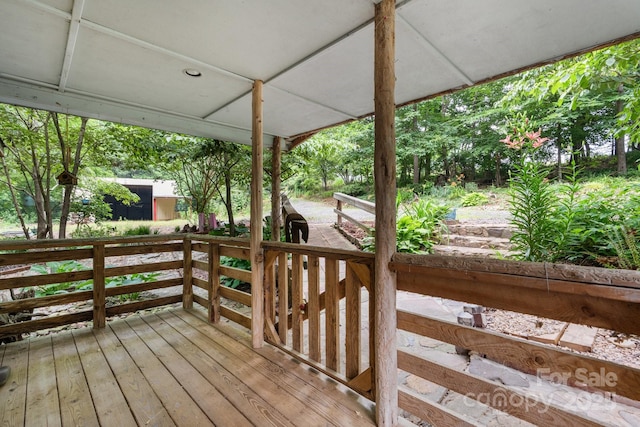 2951 Evergreen Trl, Vale, NC 28168 - view of deck