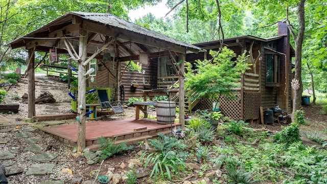 2951 Evergreen Trl, Vale, NC 28168 - wooden deck with a gazebo