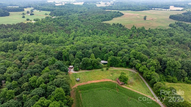 2951 Evergreen Trl, Vale, NC 28168 - overview of rural landscape with a forest