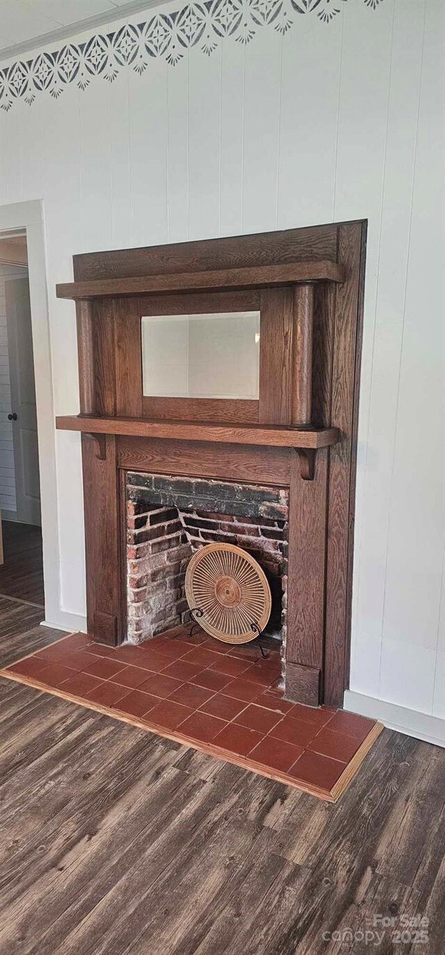 804 N Main St, Oakboro, NC 28129 - detailed view of wood finished floors and baseboards