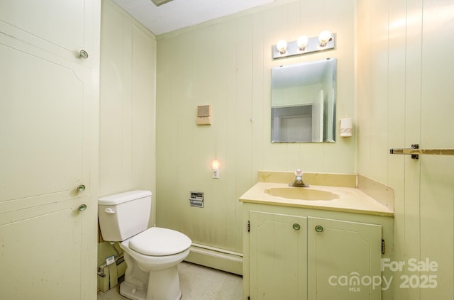 1410 Patterson St, China Grove, NC 28023 - half bath with vanity and baseboard heating