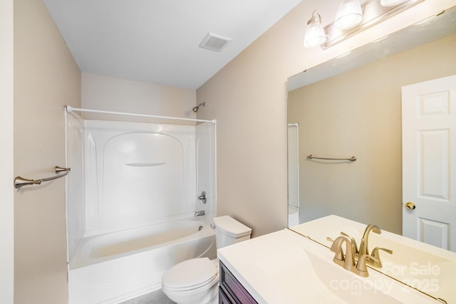 9800 Walkers Glen Dr NW, Concord, NC 28027 - bathroom with toilet, tub / shower combination, and vanity