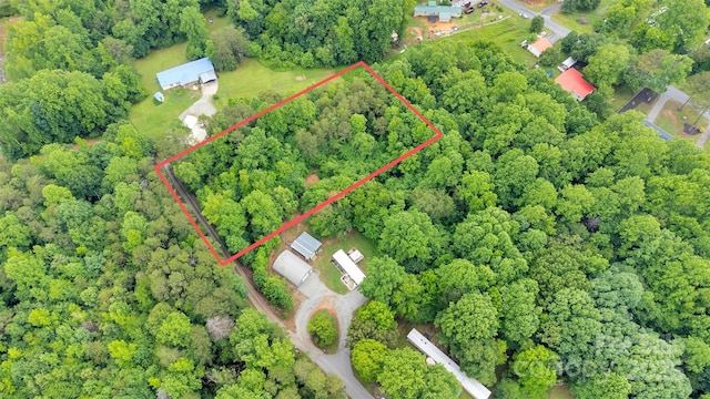 2289 Mccloud St, Denver, NC 28037 - aerial view of property and surrounding area with property boundaries highlighted
