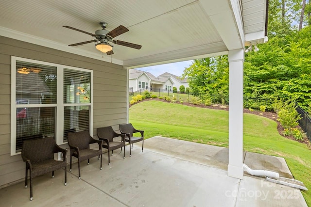 219 Broadleaf Dr, Denver, NC 28037 - view of patio with a ceiling fan