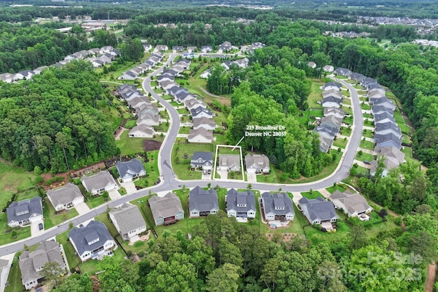 219 Broadleaf Dr, Denver, NC 28037 - aerial overview of property's location with nearby suburban area