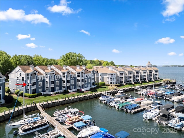 18679 Vineyard Point Ln, Cornelius, NC 28031 - dock featuring a water view and view of marina