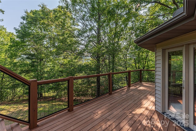 1227 Brush Creek Cir, Fairview, NC 28730 - view of wooden deck