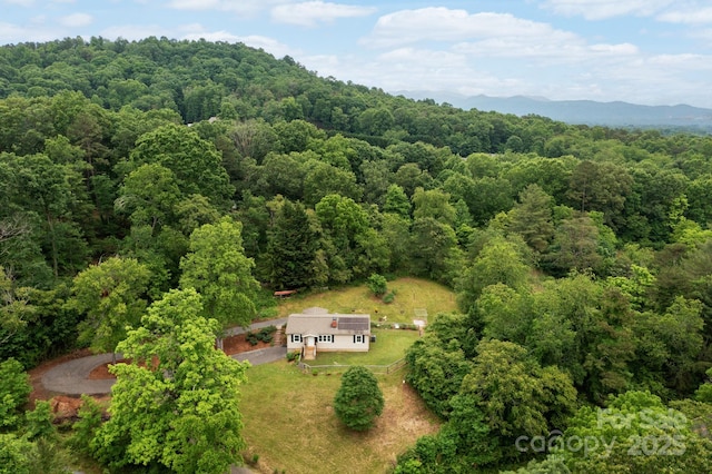 205 Cowan Cove Rd, Asheville, NC 28806 - view of subject property with a forest and mountains