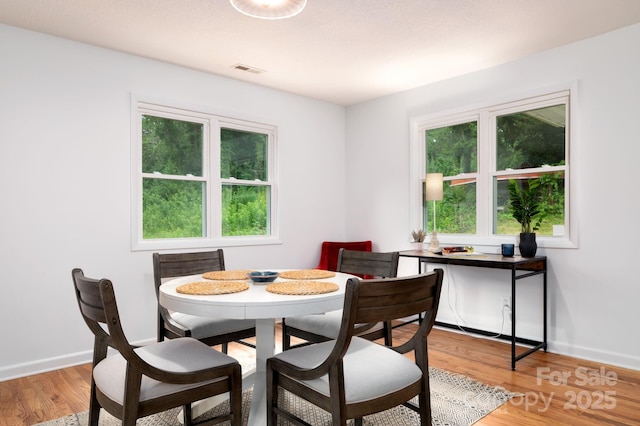 205 Cowan Cove Rd, Asheville, NC 28806 - dining room with light wood finished floors and baseboards