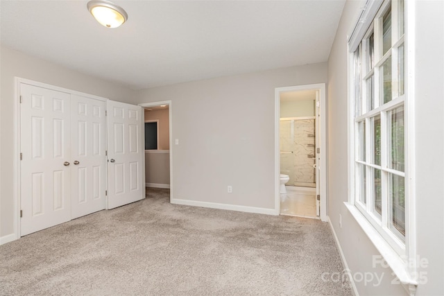 14027 Hackamore Dr, Matthews, NC 28105 - unfurnished bedroom with carpet floors, a closet, and connected bathroom