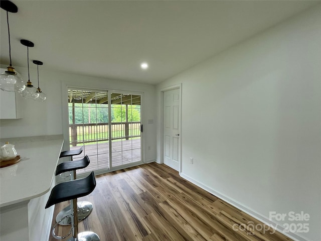117 Autumn Woods Dr, Kings Mountain, NC 28086 - dining room featuring wood finished floors, recessed lighting, and baseboards