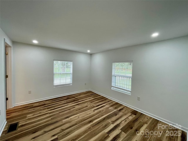 117 Autumn Woods Dr, Kings Mountain, NC 28086 - spare room with dark wood finished floors, recessed lighting, and baseboards