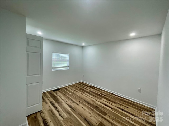117 Autumn Woods Dr, Kings Mountain, NC 28086 - spare room with recessed lighting, wood finished floors, and baseboards