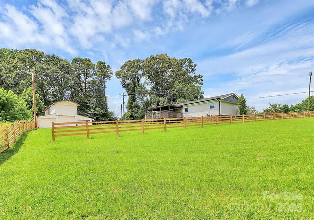117 Autumn Woods Dr, Kings Mountain, NC 28086 - fenced backyard with an outdoor structure