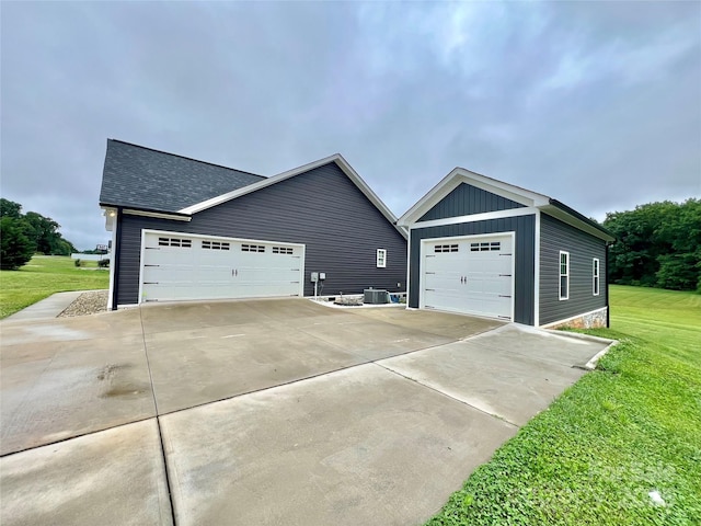 7133 Church Rd, Taylorsville, NC 28681 - view of front of house with a front yard, roof with shingles, and cooling unit