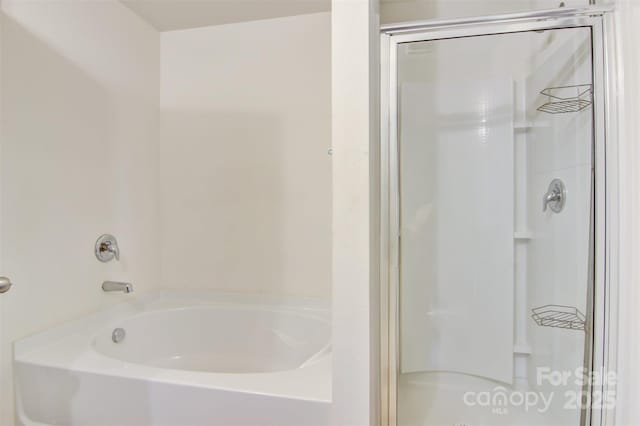 5311 Oakdale Ridge Rd, Charlotte, NC 28216 - full bathroom with a shower stall and a tub to relax in