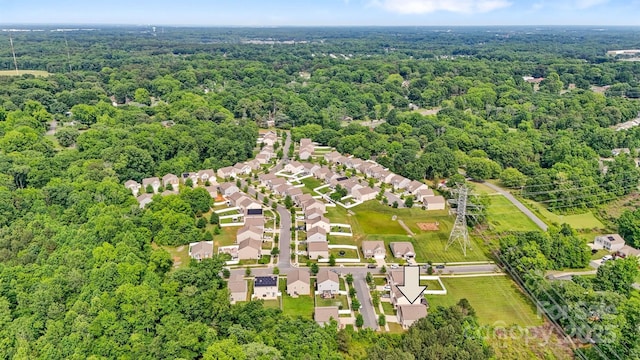 5311 Oakdale Ridge Rd, Charlotte, NC 28216 - drone / aerial view of a heavily wooded area