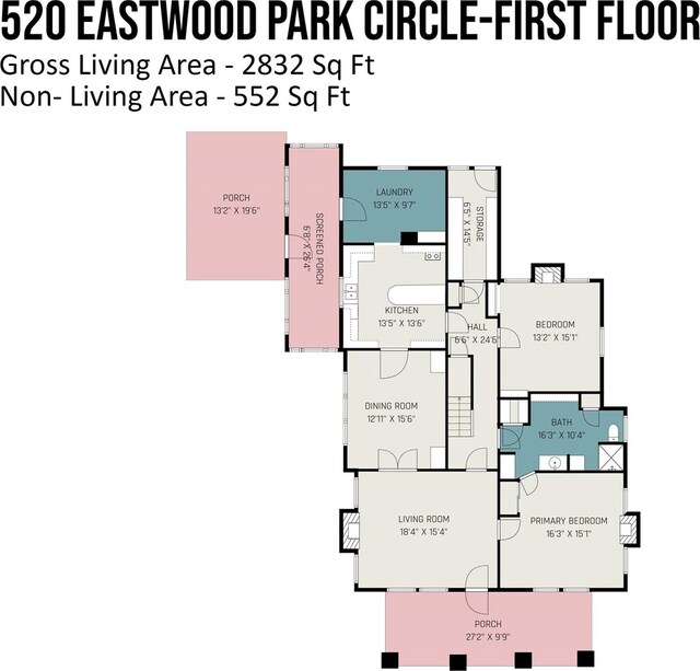 520 Eastwood Park Cir, Albemarle, NC 28001 - property floor plan