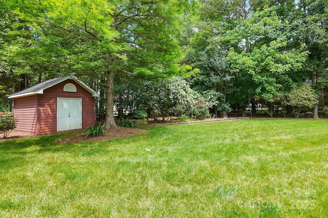 102 Rosewood Ln, Locust, NC 28097 - view of grassy yard featuring an outbuilding