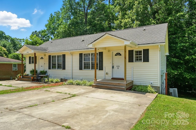 606 N St, Belmont, NC 28012 - view of front of property with a shingled roof