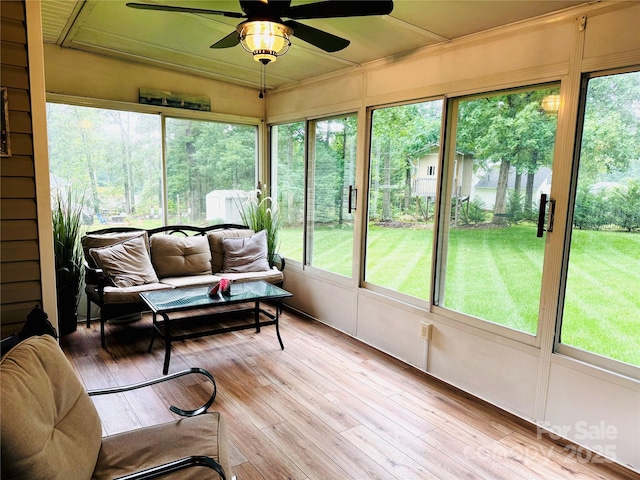 104 Laura Ct, Cherryville, NC 28021 - sunroom with a ceiling fan and healthy amount of natural light