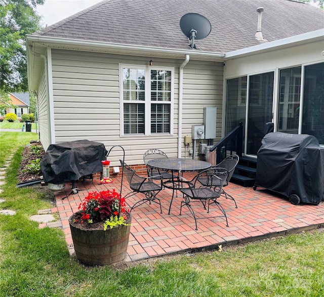 104 Laura Ct, Cherryville, NC 28021 - view of patio / terrace with area for grilling and entry steps