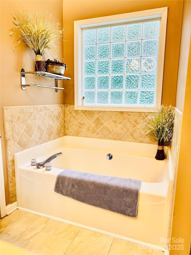 104 Laura Ct, Cherryville, NC 28021 - bathroom with a bath and tile patterned floors