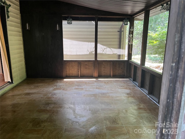 68 Cornwell Dr, Waynesville, NC 28786 - unfurnished sunroom with plenty of natural light and stone finish flooring