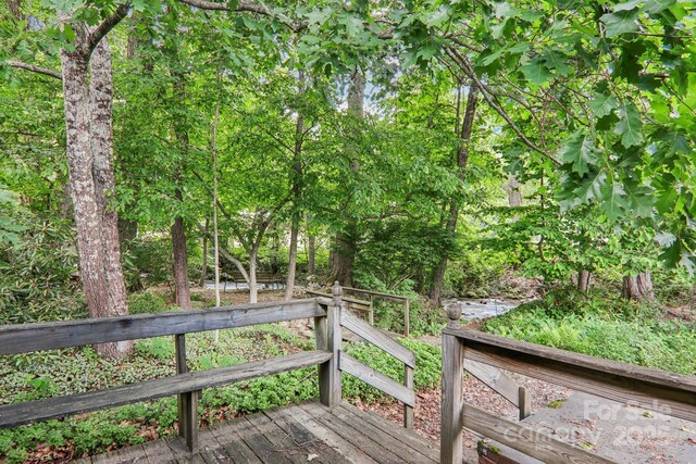 68 Cornwell Dr, Waynesville, NC 28786 - view of wooden terrace