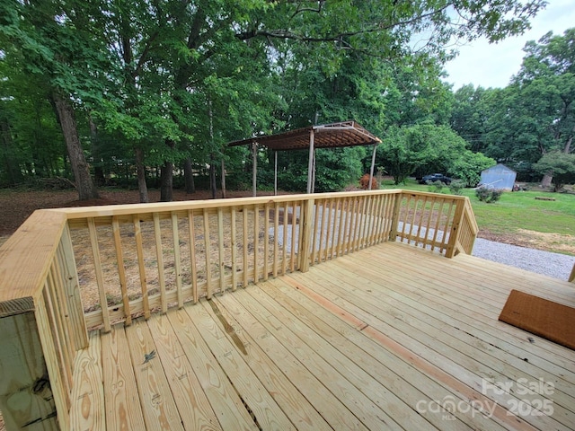 2070 Stirewalt Rd, China Grove, NC 28023 - deck featuring a gazebo