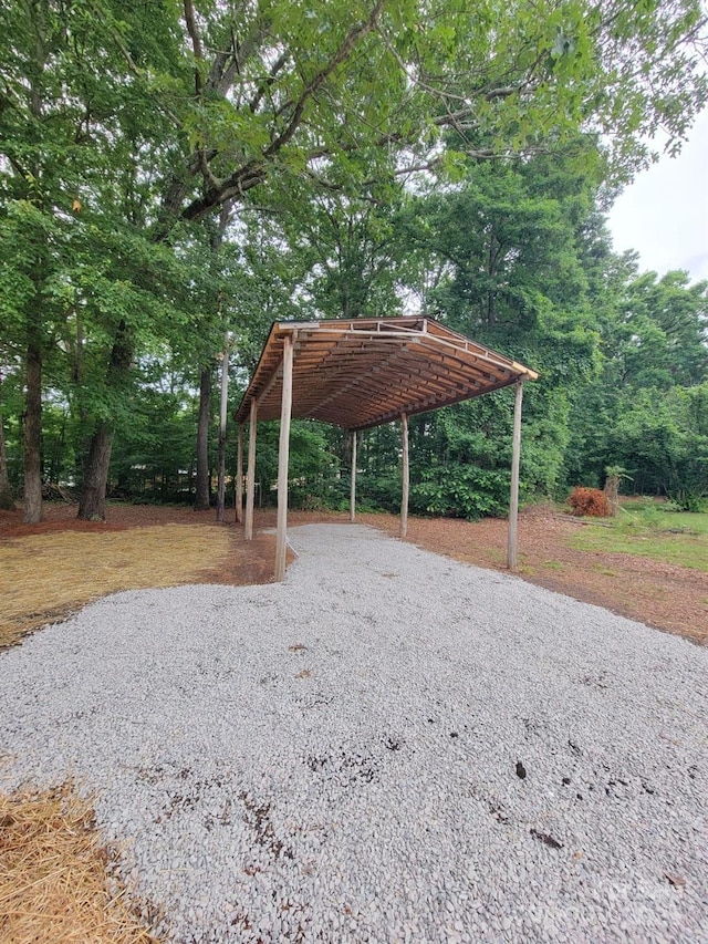 2070 Stirewalt Rd, China Grove, NC 28023 - view of community featuring a detached carport and gravel driveway