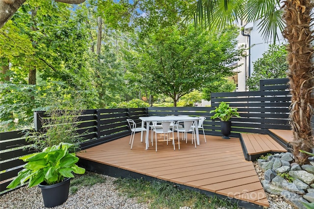 2424 Cumberland Ave, Charlotte, NC 28203 - deck featuring outdoor dining space