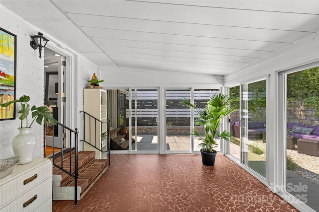 2424 Cumberland Ave, Charlotte, NC 28203 - unfurnished sunroom with tile patterned floors