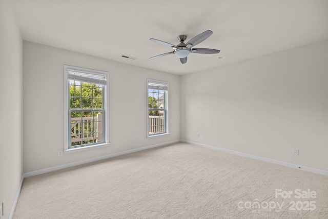 10508 Kristens Mare Dr, Charlotte, NC 28277 - carpeted empty room with baseboards and ceiling fan