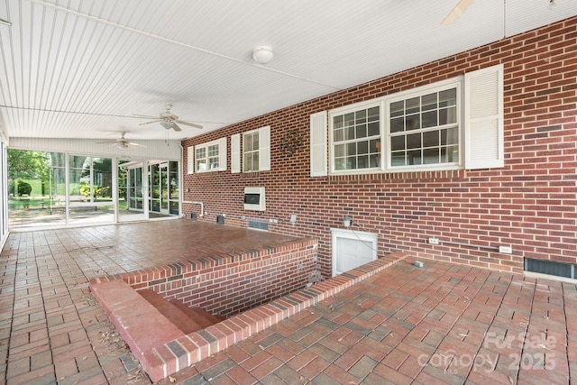 4002 Hickory Blvd, Granite Falls, NC 28630 - view of patio / terrace featuring a ceiling fan