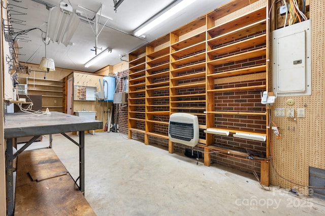 4002 Hickory Blvd, Granite Falls, NC 28630 - garage with a workshop area and electric panel
