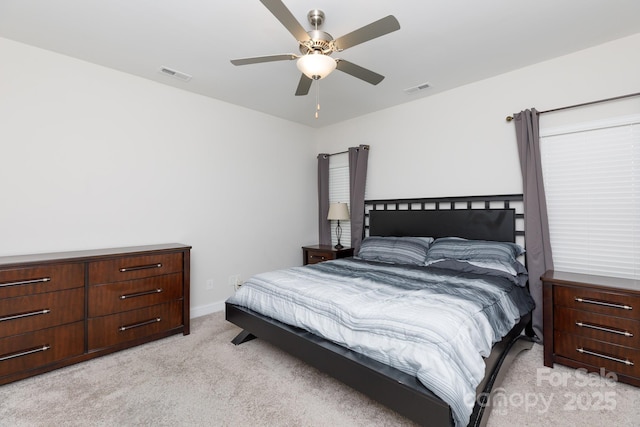 679 Cape Fear St, Fort Mill, SC 29715 - bedroom with light carpet and a ceiling fan