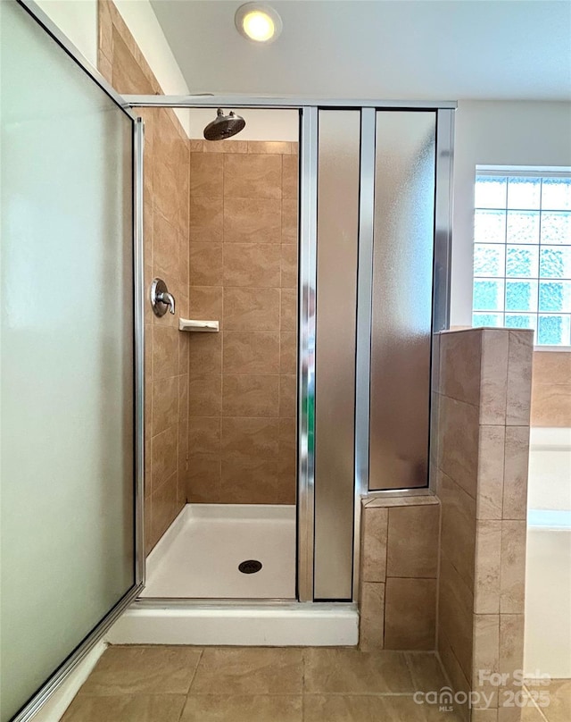 12904 Windy Lea Ln, Huntersville, NC 28078 - full bath featuring a shower stall and tile patterned flooring